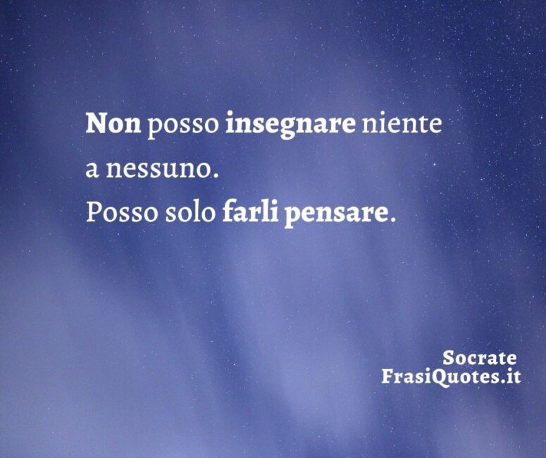 Socrate Frasi per post su Instagram