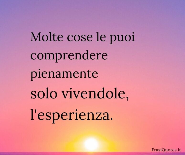 Frasi sull'esperienza Frasi sulla Vita