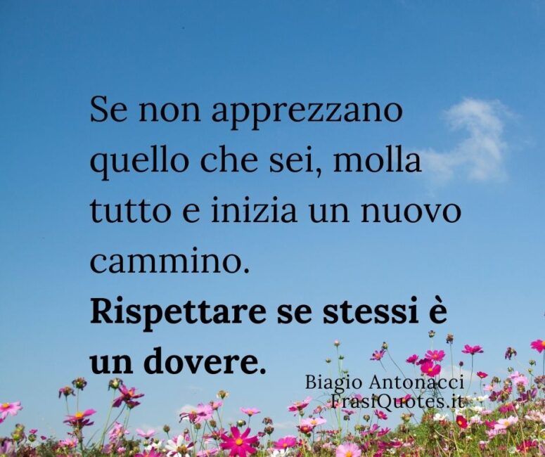 Frasi belle sul rispetto per se stessi