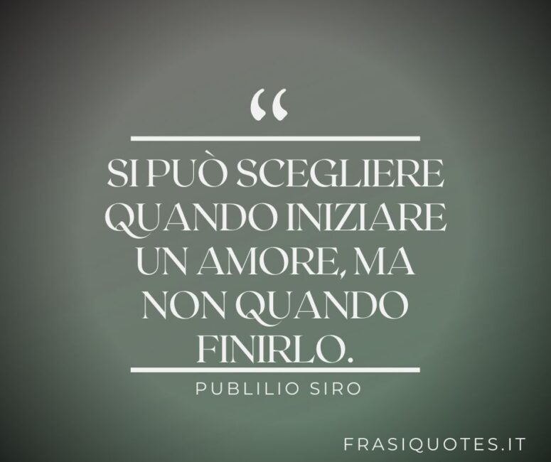 Citazioni latine sull’inizio e la fine dell’amore