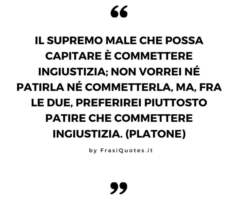 Platone Frasi sull’ingiustizia