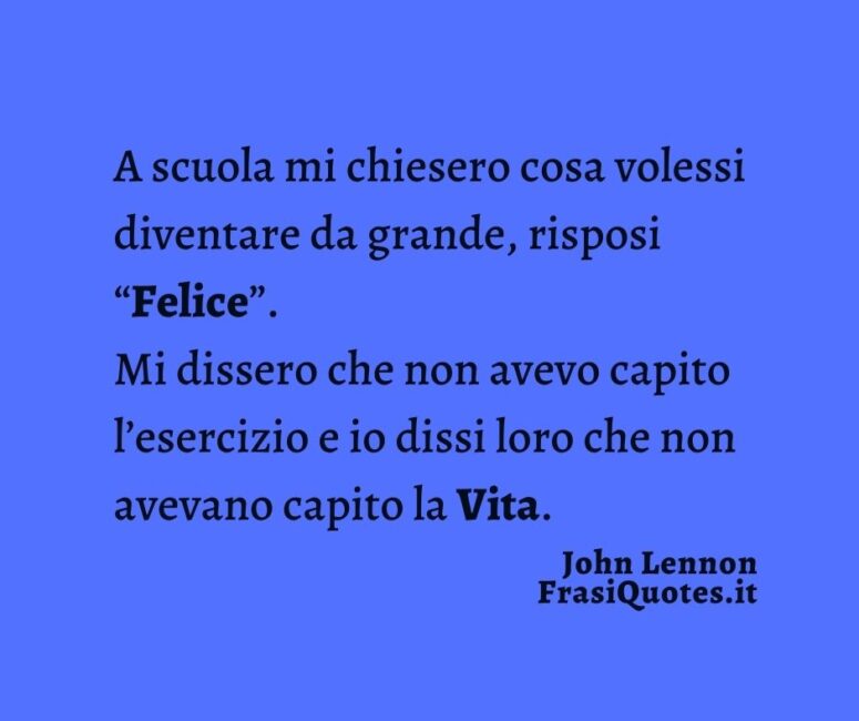 Citazioni John Lennon sulla felicità