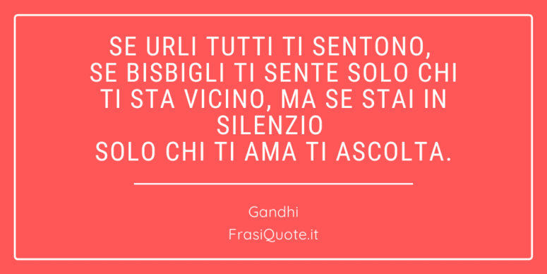 Gandhi sull'amore