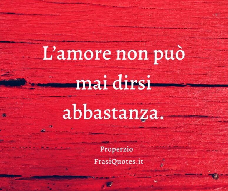 Frasi amore Properzio