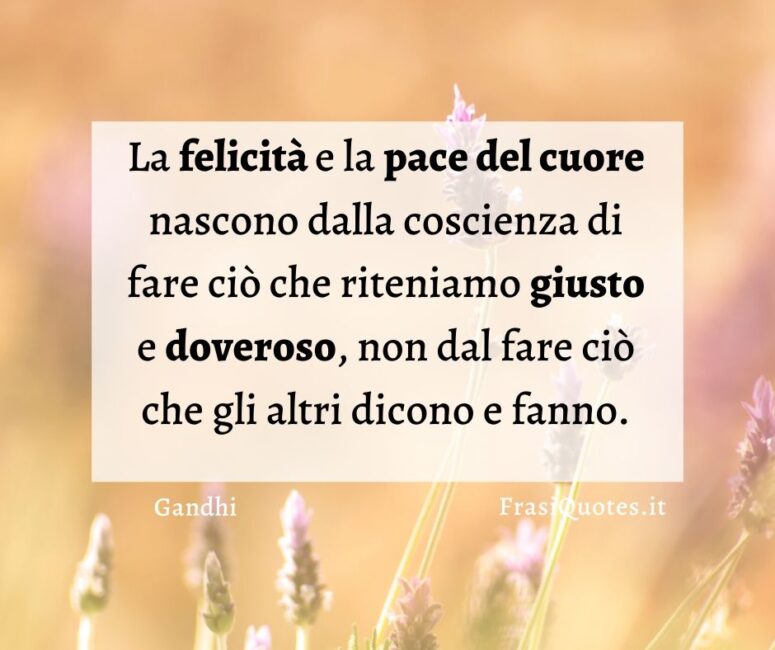 Frasi felicità Gandhi