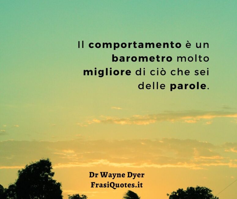 Frasi sul comportamento