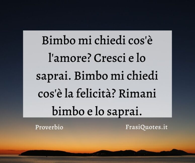 Proverbio Felicità