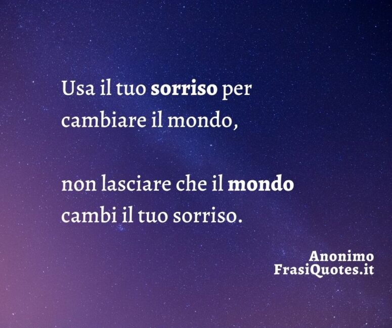 Frasi sul sorriso