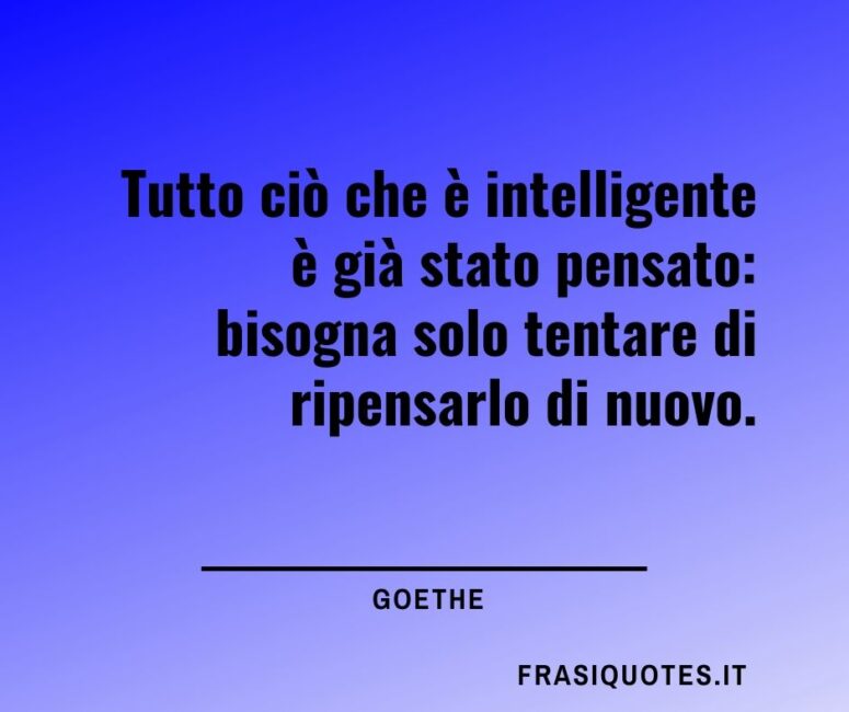 Goethe Citazioni sull'innovazione