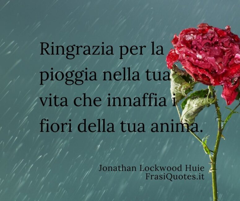 Frasi poetiche sulla pioggia