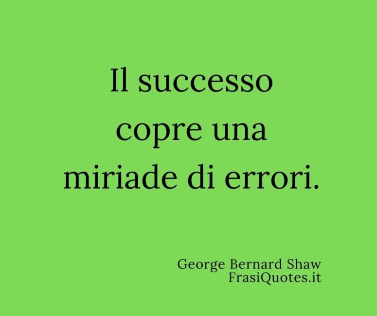 Frasi sul Successo Frasi errori