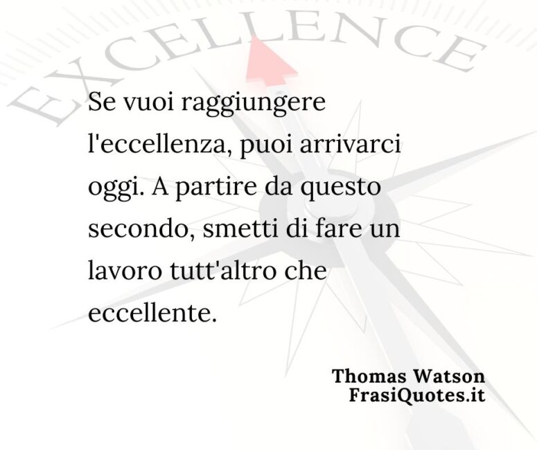 Frasi sull'eccellenza