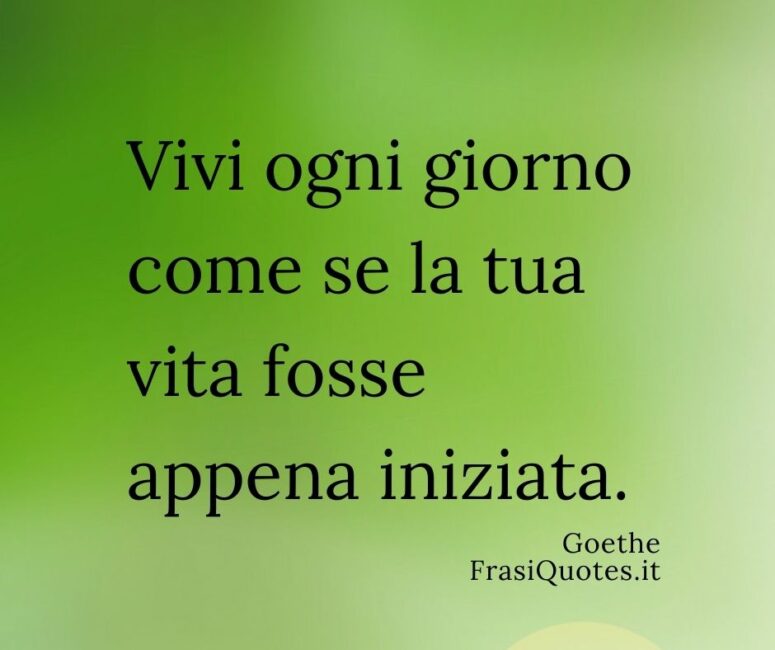 Frasi sulla vita Vivi ogni giorno