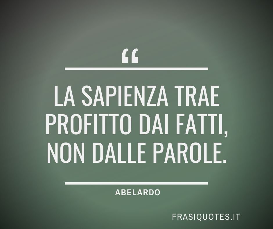 Le Parole Piu Belle Sono I Fatti